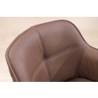 Stílusos szék Natasha barna bőr 