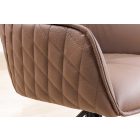 Stílusos szék Natasha barna bőr 