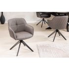 Stílusos szék Natasha szürkésbarna taupe bőr 