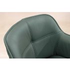 Stílusos szék Natasha zöld bőr 