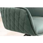 Stílusos szék Natasha zöld bőr 