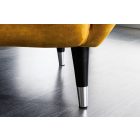 Design fotel Danail mustársárga bársony