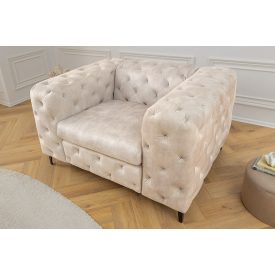 Design fotel Rococo pezsgő bársony