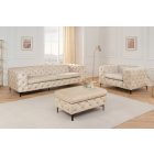 Design fotel Rococo pezsgő bársony