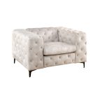 Design fotel Rococo pezsgő bársony