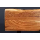 Stílusos ülőpad háttámlával Massive Honey 160 cm akác