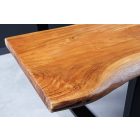 Stílusos ülőpad háttámlával Massive Honey 200 cm akác