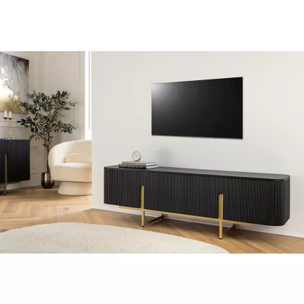 Design TV asztal Daichi 160 cm fekete mangó