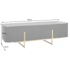 Design TV asztal Daichi 160 cm fekete mangó