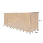 Design komód Shayla 177 cm függő barna mangó 