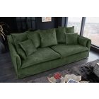 Stílusos 3 személyes ülőgarnitúra Eden 200 cm sötétzöld bársony