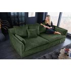 Stílusos 3 személyes ülőgarnitúra Eden 200 cm sötétzöld bársony