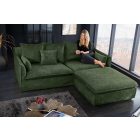 Stílusos 3 személyes ülőgarnitúra Eden 200 cm sötétzöld bársony