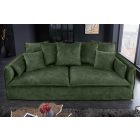 Stílusos 3 személyes ülőgarnitúra Eden 200 cm sötétzöld bársony