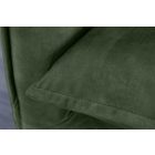 Stílusos 3 személyes ülőgarnitúra Eden 200 cm sötétzöld bársony