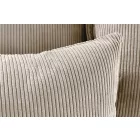 Stílusos 3 személyes ülőgarnitúra Eden 200 cm szürkés bézs kordbársony