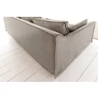 Stílusos 3 személyes ülőgarnitúra Eden 200 cm szürkés bézs kordbársony