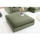 Stílusos puff Eden 100 cm zöld kordbársony