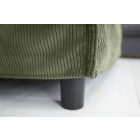 Stílusos puff Eden 100 cm zöld kordbársony