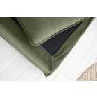 Stílusos puff Eden 100 cm zöld kordbársony