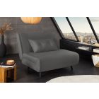 Converta fekvőhellyé alakítható fotel 100 cm szürke kord