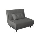 Converta fekvőhellyé alakítható fotel 100 cm szürke kord