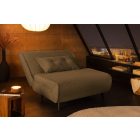 Converta fekvőhellyé alakítható fotel 100 cm zöld kord