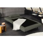 Converta fekvőhellyé alakítható fotel 100 cm zöld kord