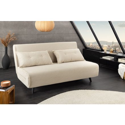 Converta fekvőhellyé alakítható kanapé 140 cm bézs kord