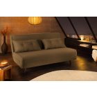 Converta fekvőhellyé alakítható kanapé 140 cm zöld kord