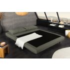 Converta fekvőhellyé alakítható kanapé 140 cm zöld kord