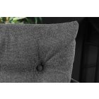 Stílusos kartámlás forgó bárszék Maddison II antracit bársony / szövet