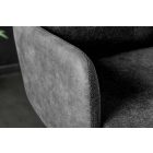 Stílusos kartámlás forgó bárszék Maddison II antracit bársony / szövet