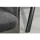 Stílusos kartámlás forgó bárszék Maddison II antracit bársony / szövet