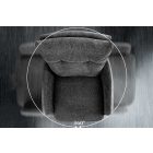 Stílusos kartámlás forgó bárszék Maddison II antracit bársony / szövet