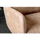 Stílusos kartámlás forgó bárszék Maddison II pezsgő bézs bársony / szövet