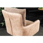 Stílusos kartámlás forgó bárszék Maddison II pezsgő bézs bársony / szövet