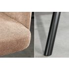 Stílusos kartámlás forgó bárszék Maddison II pezsgő bézs bársony / szövet