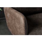 Stílusos kartámlás forgó bárszék Maddison II szürkésbarna taupe bársony / szövet