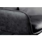 Stílusos kartámlás forgó bárszék Maddison III antracit bőr / mikroszálas szövet