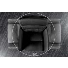 Stílusos kartámlás forgó bárszék Maddison III antracit bőr / mikroszálas szövet