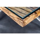 Luxus étkezőasztal Shark 220 cm teak (üveglap nélkül)