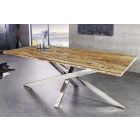 Luxus étkezőasztal Shark 220 cm teak (üveglap nélkül)