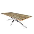 Luxus étkezőasztal Shark 220 cm teak (üveglap nélkül)