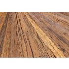 Luxus kör étkezőasztal Shark 120 cm teak (üveglappal)