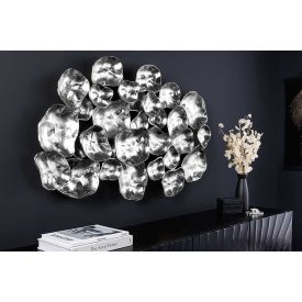 Modern faldekoráció Modara 100 cm ezüst