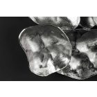 Modern faldekoráció Modara 100 cm ezüst