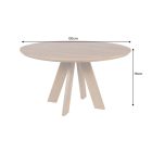 Stílusos kör étkezőasztal Bellaro 120 cm mangó