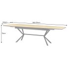 Stílusos bővíthető étkezőasztal Magnifico 180-270 cm tölgy