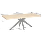 Design étkezőasztal Bellvion 200 cm tölgy